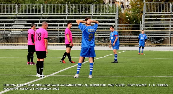 3η Αγωνιστική: 1VOICE – ΠΟΣΥ 4-8